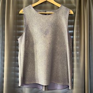 Metallic Lavender Tank Blouse